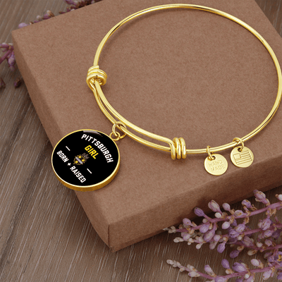 Pittsburgh Girl - Luxury Circle Bangle Bracelet Gift Idea