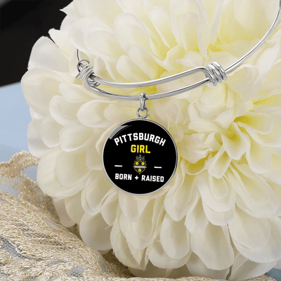 Pittsburgh Girl - Luxury Circle Bangle Bracelet Gift Idea