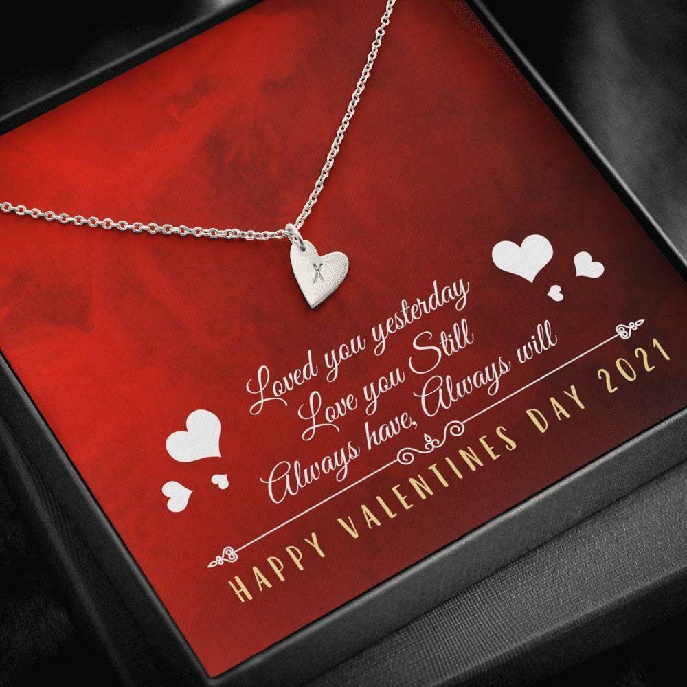 Happy Valentine Day - Always Have, Always Will - Sweetest Hearts Necklace Gift For Her