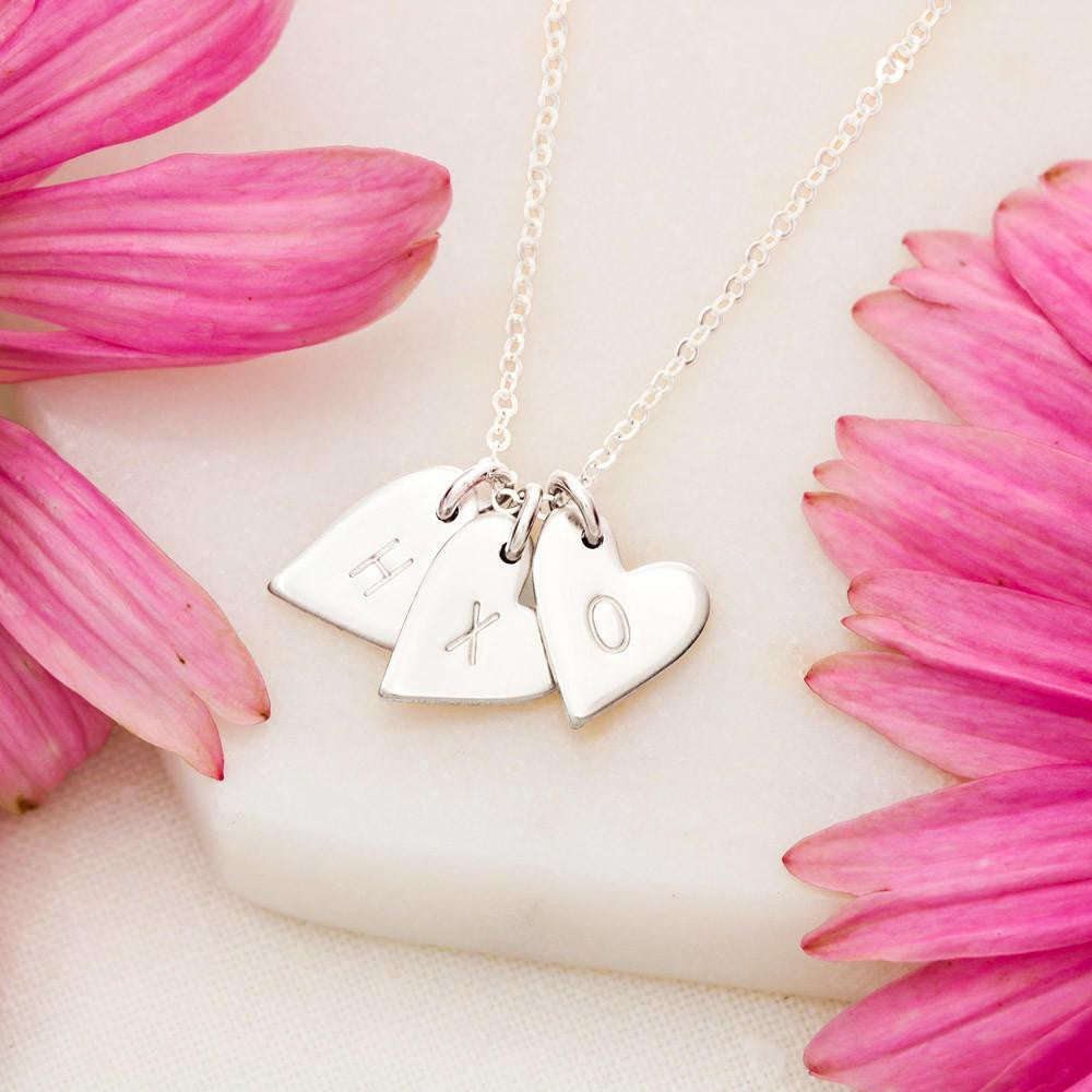 Gift For Firefingter Wife, Girlfriend - Walk Through Fire Special Gift For Wife - Sweetest Hearts Necklace Gift For Her