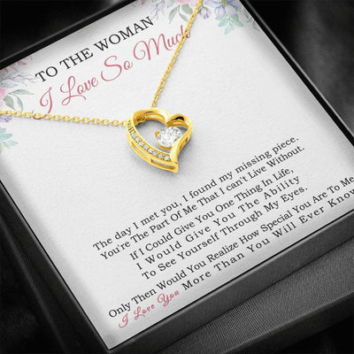 TYo The Woman I Love So Much - The Day I met You - Forever Love Necklace Gift For Her