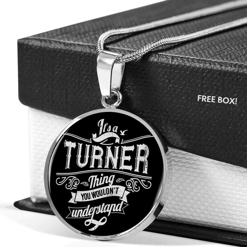 Turner Family Necklace - Luxury Circle Pendant Necklace Perfect Gift Idea For Her/Him