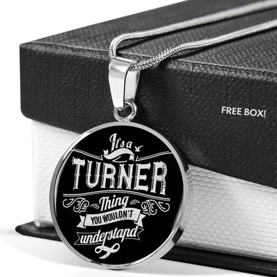 Turner Family Necklace - Luxury Circle Pendant Necklace Perfect Gift Idea For Her/Him