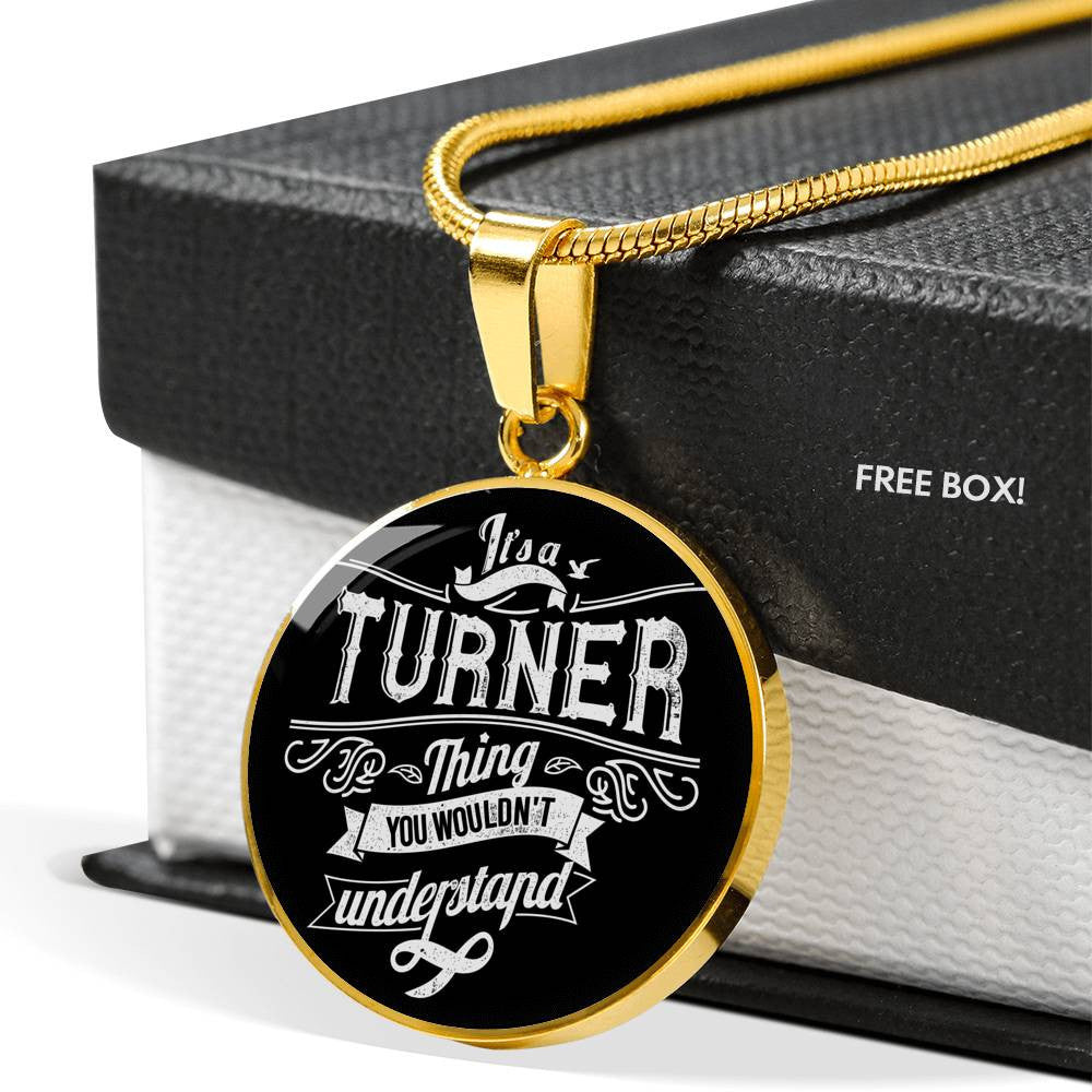 Turner Family Necklace - Luxury Circle Pendant Necklace Perfect Gift Idea For Her/Him