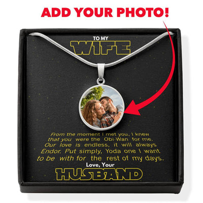 The Force Personalized Necklace - Luxury Circle Pendant Necklace Perfect Gift Idea For Her/Him