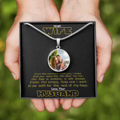 The Force Personalized Necklace - Luxury Circle Pendant Necklace Perfect Gift Idea For Her/Him