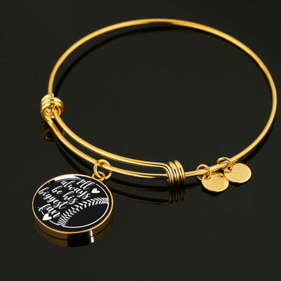 Baseball B - Luxury Circle Bangle Bracelet Gift Idea