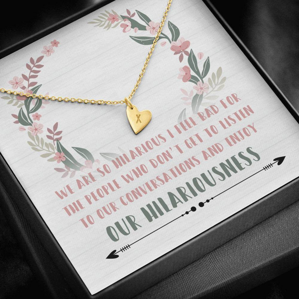 Bestfriend Bestie Ever Hilarious Friends - Sweetest Hearts Necklace Gift For Friend Birthday
