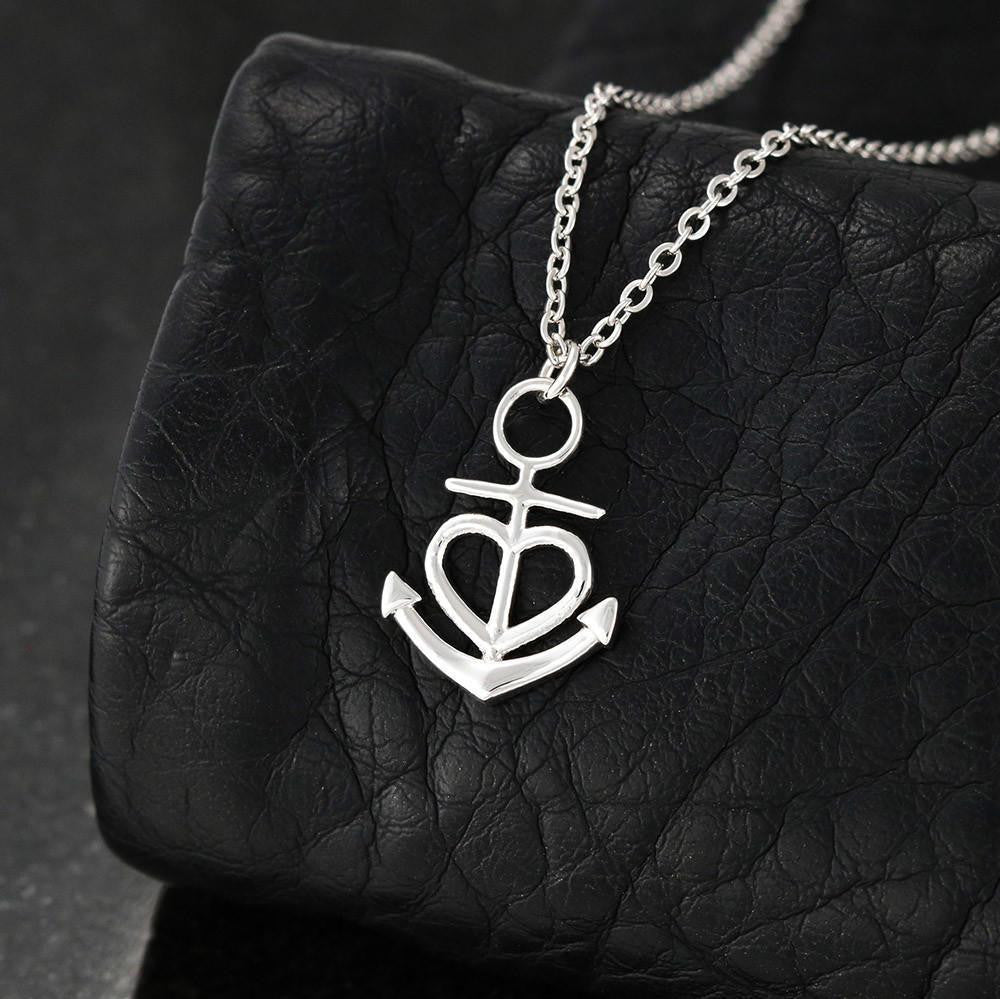 Chance Made Us Made Us Friends - Anchor Necklace