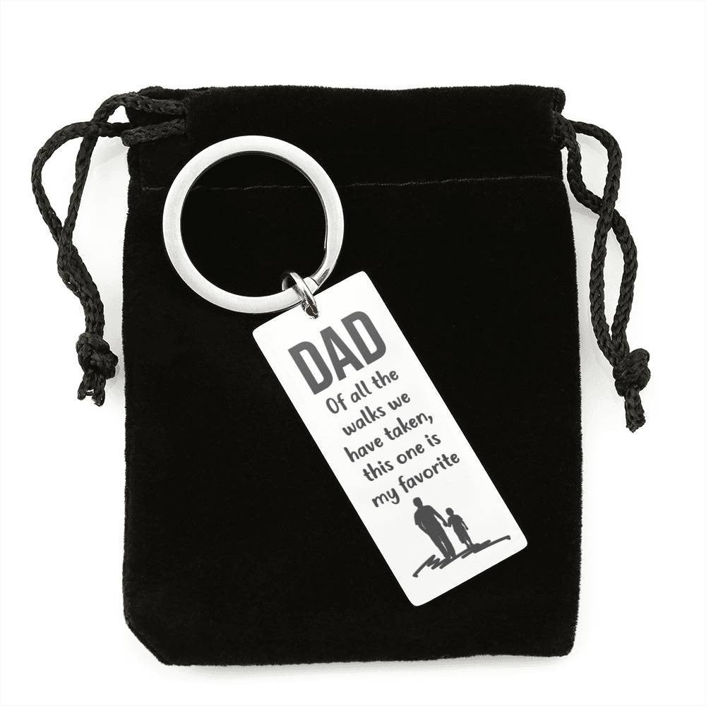 Dad - This Is My Favorite Meanful Fathers Day Gift Keychain,Gift For Daddy Lover From Son Daughter