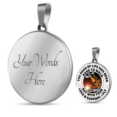 Gift For Welder's Mom- Premium Circle Pendant - Luxury Circle Pendant Necklace Perfect Gift Idea For Her/Him