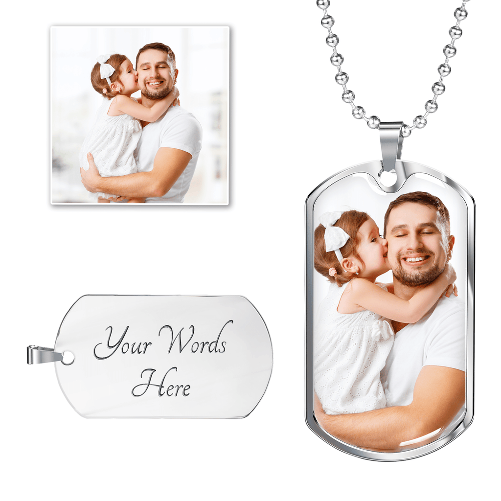 Fully Customizable Dog Tag with Engraving Gift For Fathers Day Personalised Dog Tag, Custom Dog Tags For Men