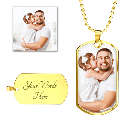 Fully Customizable Dog Tag with Engraving Gift For Fathers Day Personalised Dog Tag, Custom Dog Tags For Men