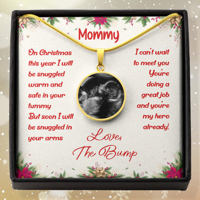 First Christmas - Necklace - Luxury Circle Pendant Necklace Perfect Gift Idea For Her/Him