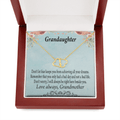 To My Granddaughter Grandma To Granddaughter Message Reach For Your Dreams Eternal Love 10K Solid Gold Heart Necklace Gift Set Diamonds Everlasting Love Luxury Box Gift From Him