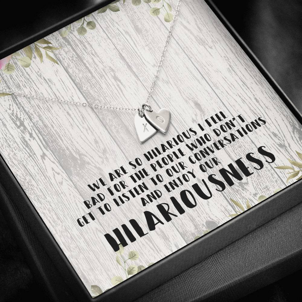 Gift For Friend - Hilariousness - Sweetest Hearts Necklace Gift Idea