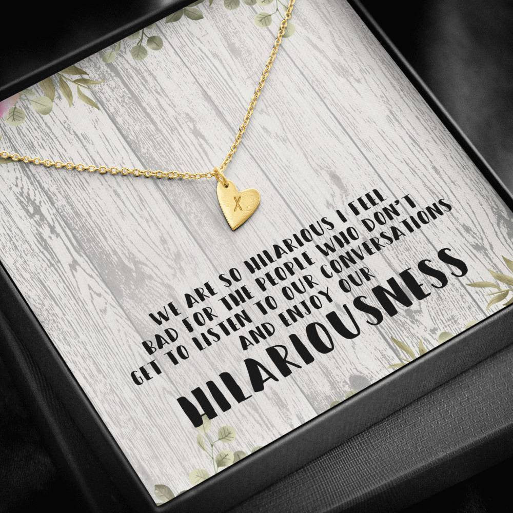 Gift For Friend - Hilariousness - Sweetest Hearts Necklace Gift Idea