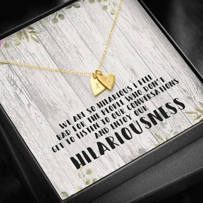 Gift For Friend - Hilariousness - Sweetest Hearts Necklace Gift Idea