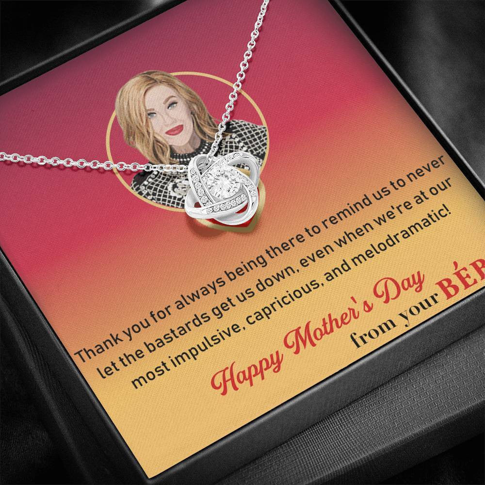 For Mom - Mother's Day Gift -Special Gift For Mom - Love Knot Necklace Gift For Her