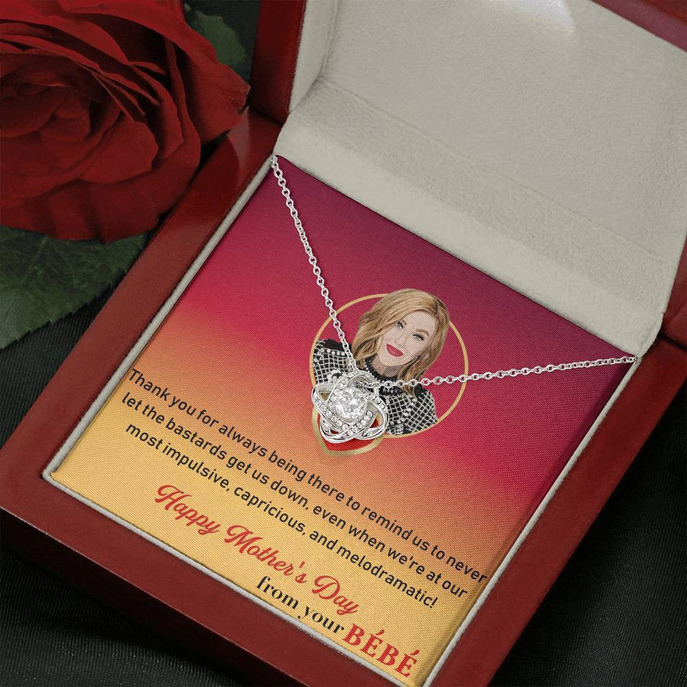 For Mom - Mother's Day Gift -Special Gift For Mom - Love Knot Necklace Gift For Her