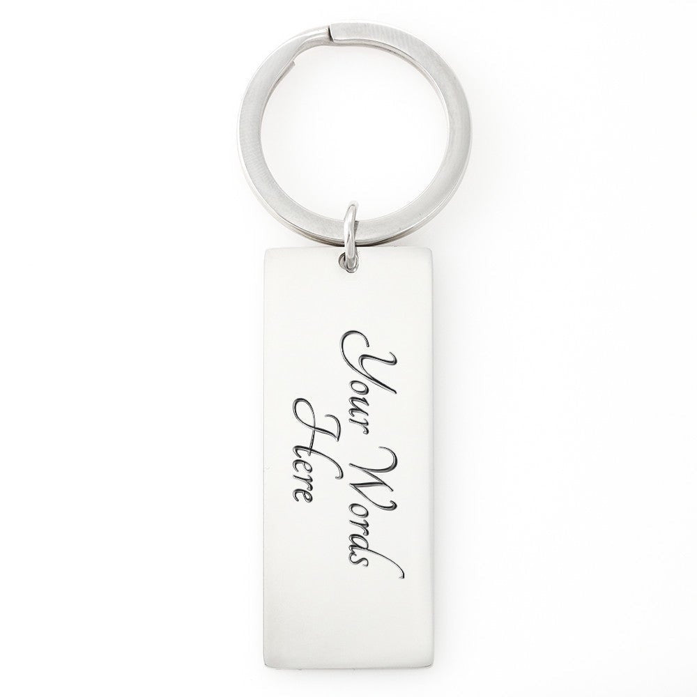 Meanful Gift For Dad Father Day- Best Buckin' Dad Ever - Rectangle Keychain Gift For Men From Son Daughter