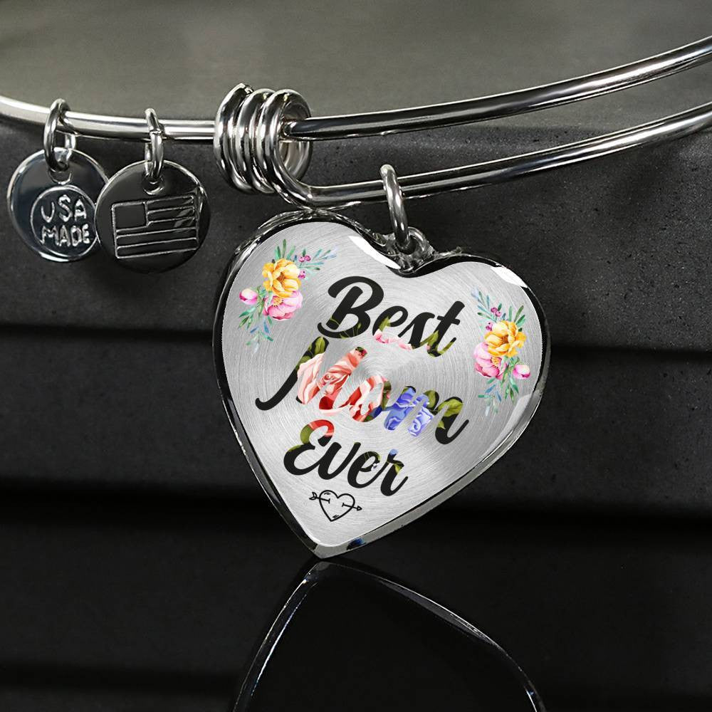 Best Mom Ever - Gift For Mother's Day - Heart Pendant Necklace