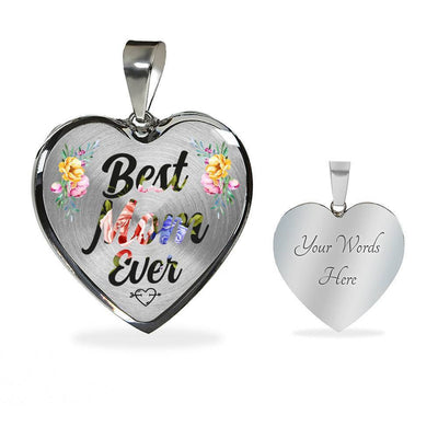 Best Mom Ever - Gift For Mother's Day - Heart Pendant Necklace