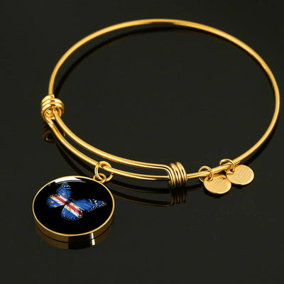 Butterfly C - Luxury Circle Bangle Bracelet Gift Idea