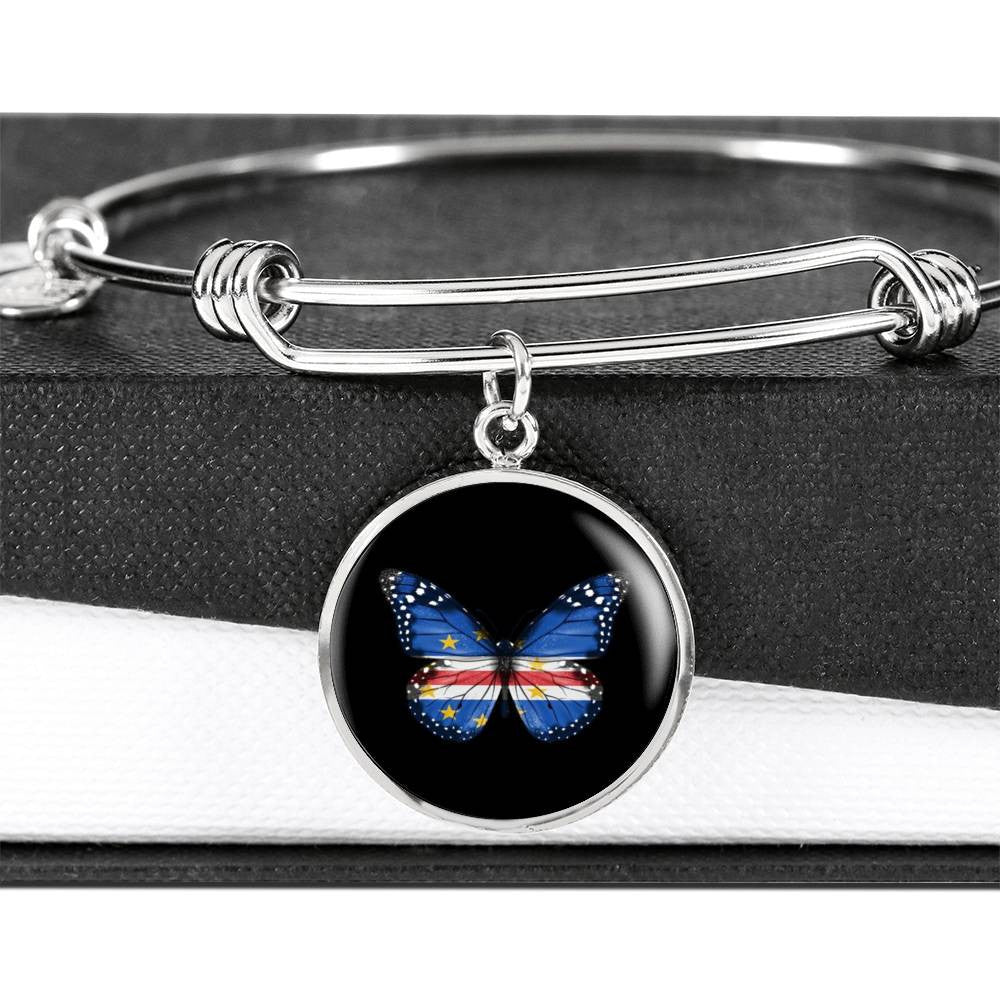 Butterfly C - Luxury Circle Bangle Bracelet Gift Idea