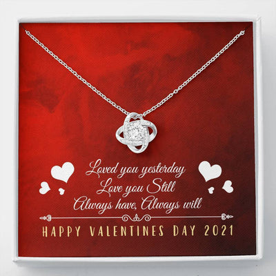 Always Have, Always Will - Love Knot Necklace Luxury Birthday Gift For Her