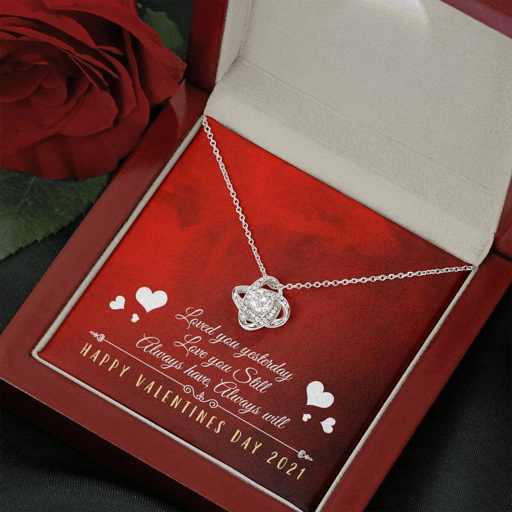 Always Have, Always Will - Love Knot Necklace Luxury Birthday Gift For Her