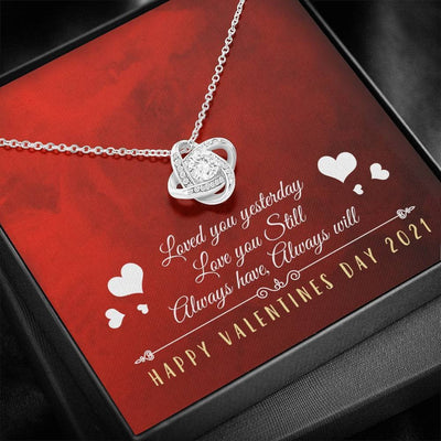 Always Have, Always Will - Love Knot Necklace Luxury Birthday Gift For Her