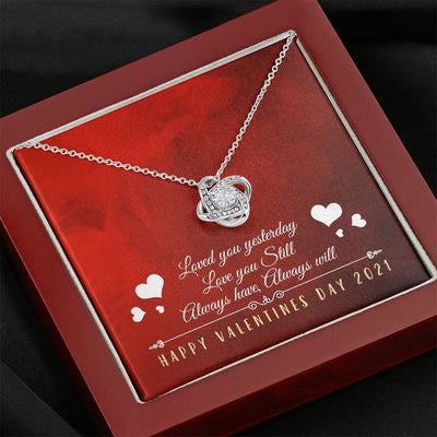Always Have, Always Will - Love Knot Necklace Luxury Birthday Gift For Her