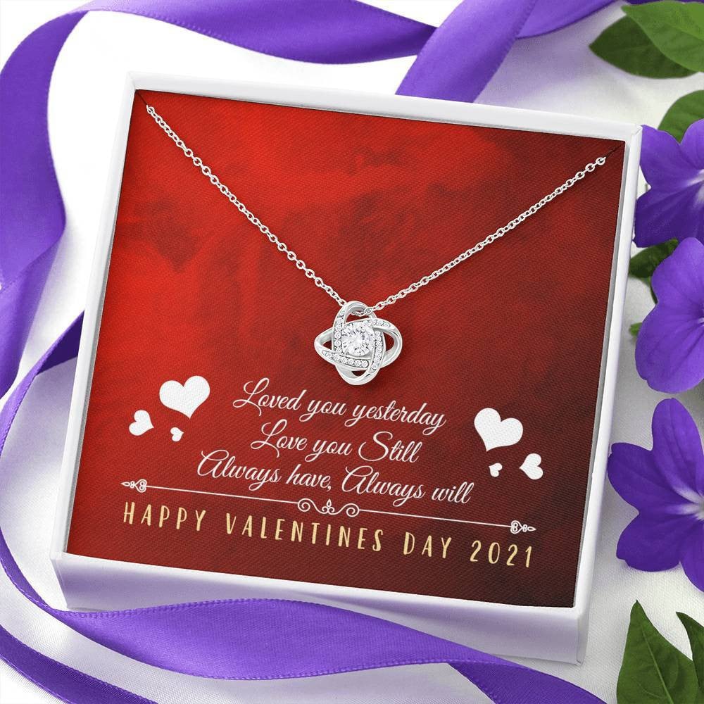 Always Have, Always Will - Love Knot Necklace Luxury Birthday Gift For Her