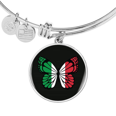Butterfly Art - Luxury Circle Bangle Bracelet Gift Idea