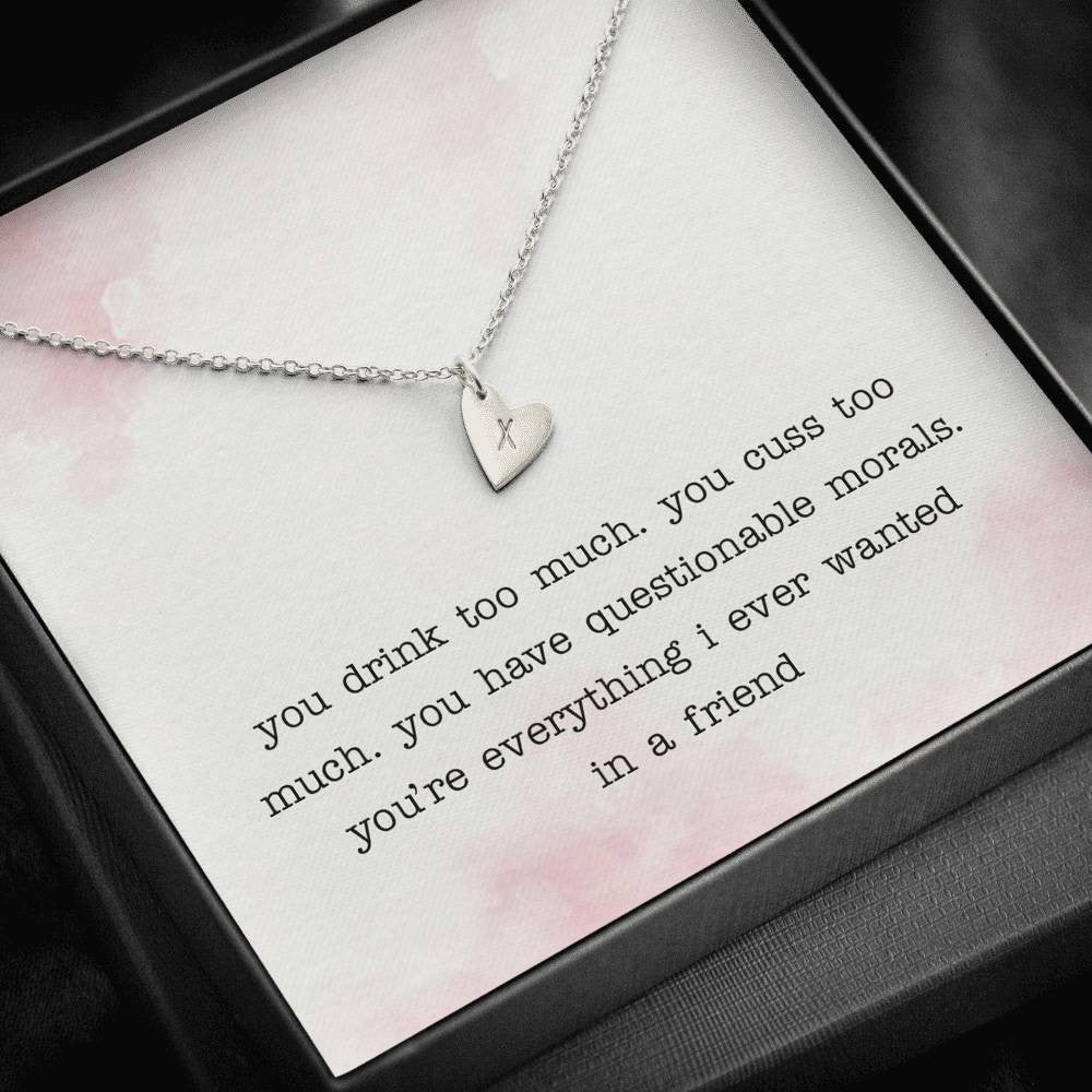 Gift To Best Friend - Bestie Gift Idea - You're Everything I Ever Wanted In a Friend - Sweetest Hearts Necklace