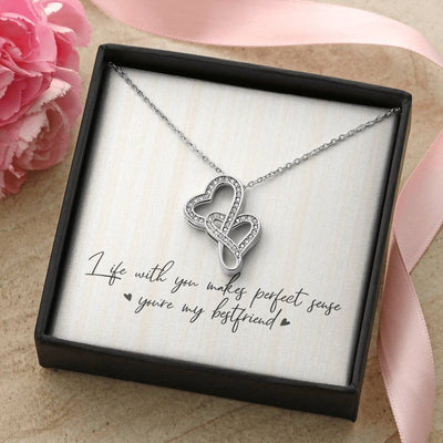 Best Friends Double Heart Necklace
