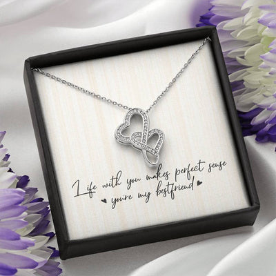 Best Friends Double Heart Necklace