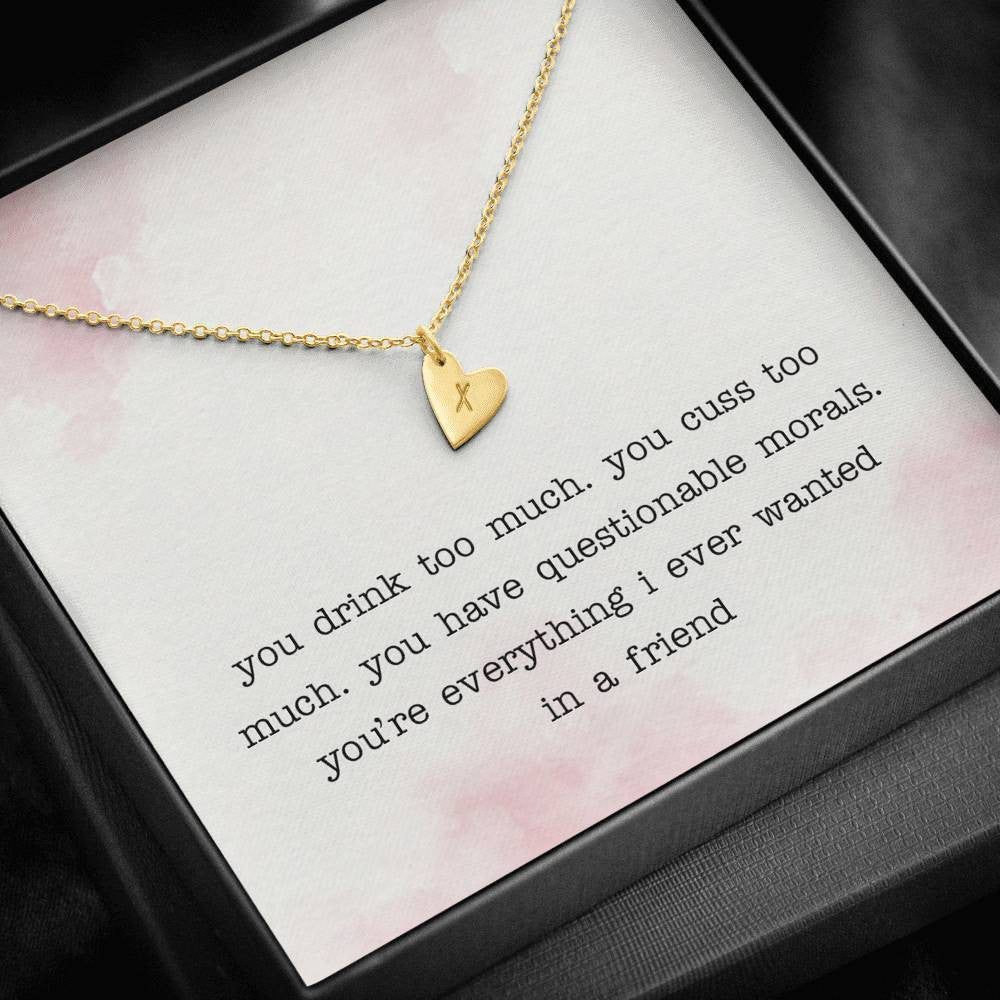 Gift To Best Friend - Bestie Gift Idea - You're Everything I Ever Wanted In a Friend - Sweetest Hearts Necklace