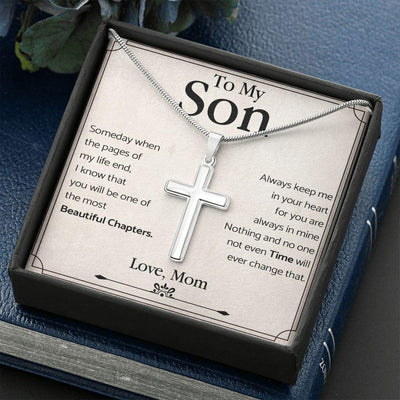 Cross Necklace, Gift For Son, Nothing And No One Will Ever Change That