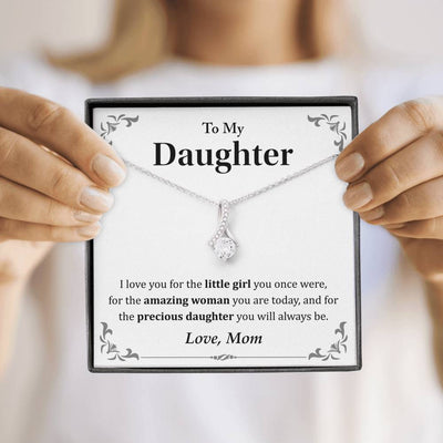 To My Daughter - Precious Daughter - Alluring Beauty Necklace Gift For Her For Mother Day