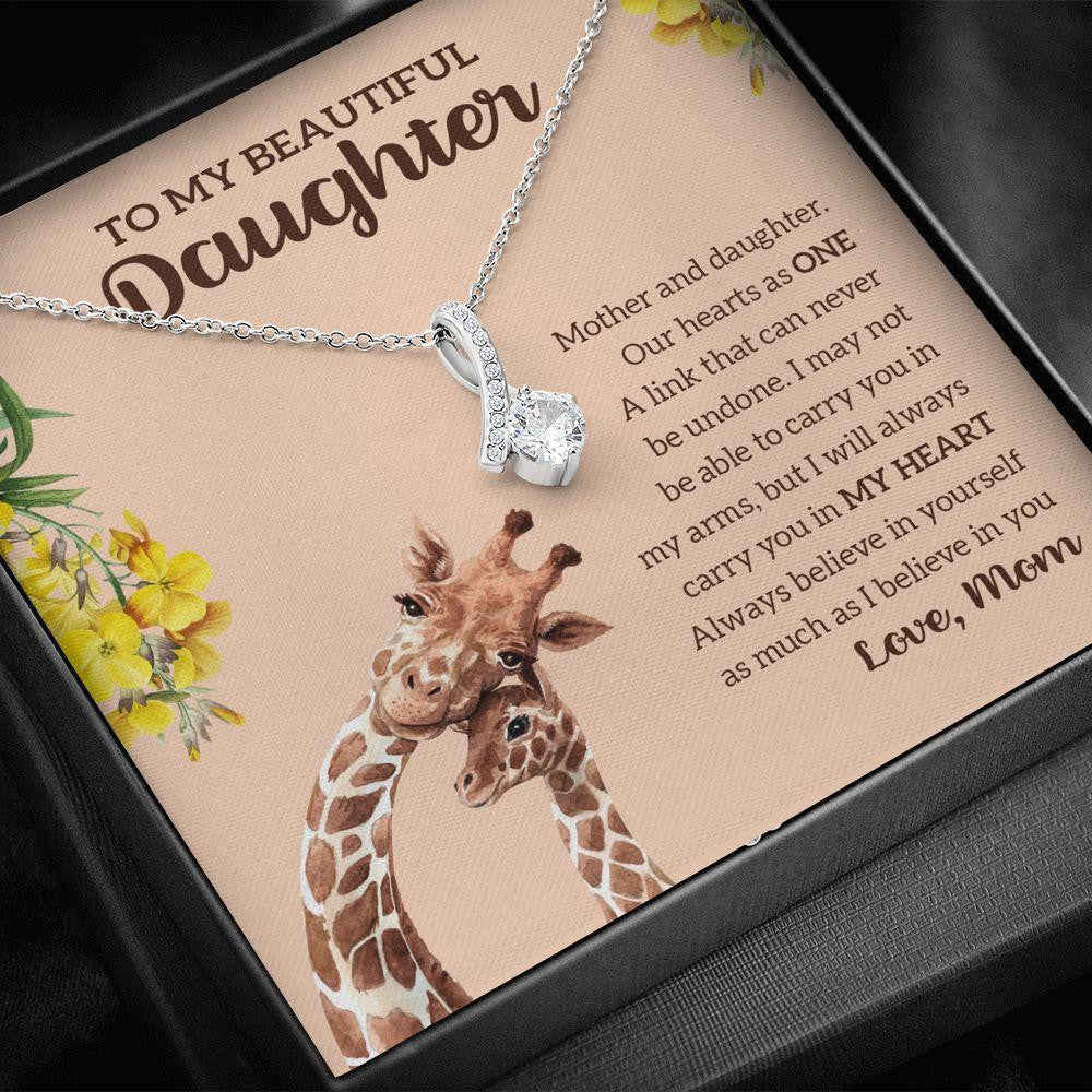 Alluring Beauty Necklace, Gift for Daughter, Our Hearts As One - Alluring Beauty Necklace