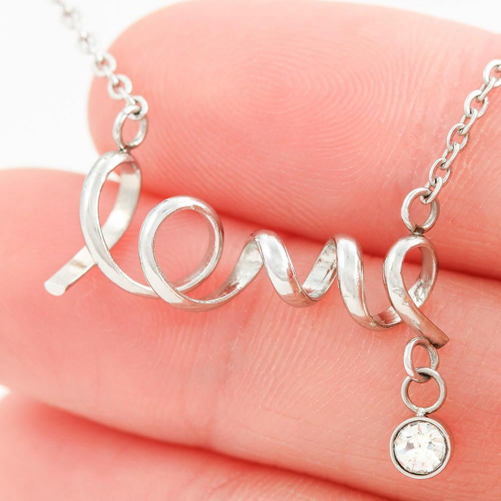 Beautiful Chapter - Scripted Love Necklace Gift For Her