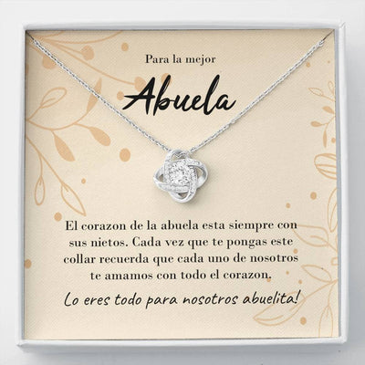 Abuela - Love Knot Necklace Luxury Birthday Gift For Her