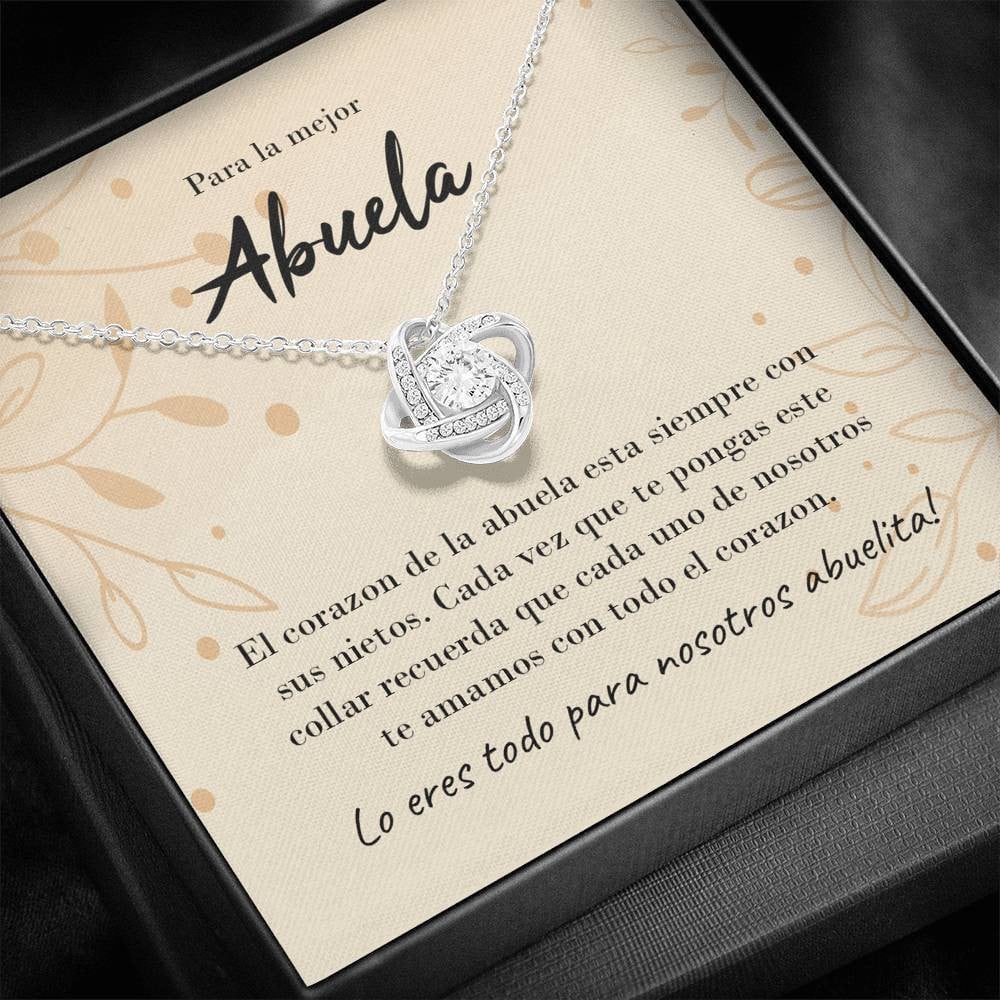 Abuela - Love Knot Necklace Luxury Birthday Gift For Her