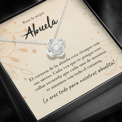 Abuela - Love Knot Necklace Luxury Birthday Gift For Her