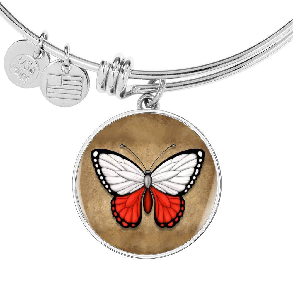 Butterfly P - Luxury Circle Bangle Bracelet Gift Idea