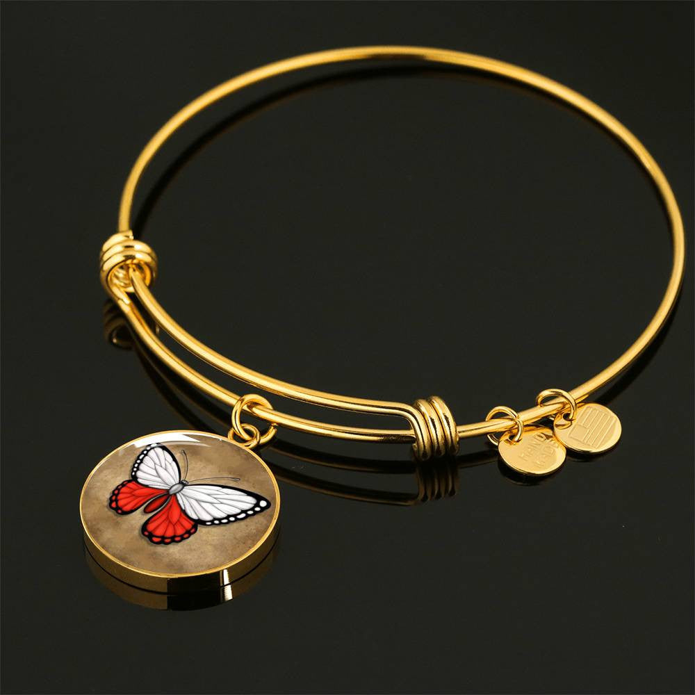 Butterfly P - Luxury Circle Bangle Bracelet Gift Idea