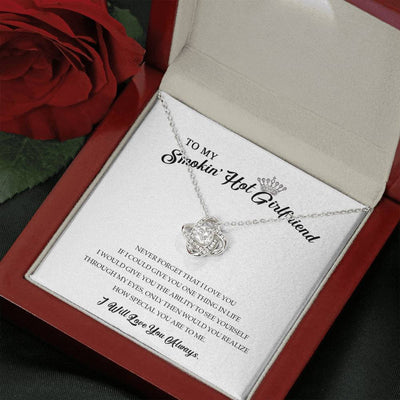 My Girlfriend, Never Forget That I Love You - Love Knot Necklace