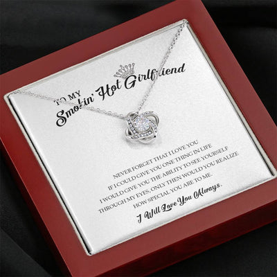 My Girlfriend, Never Forget That I Love You - Love Knot Necklace